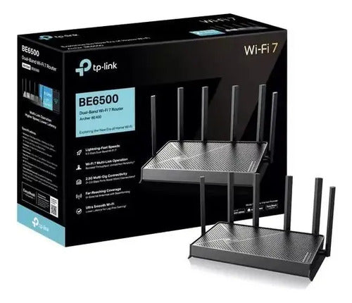Router Wi-fi 7 Tp-link Archer Be400 De Doble Banda Con 6 Antenas