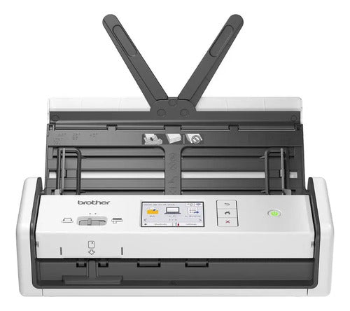 Escáner Brother Ads-1800w Dúplex Wifi 30 Ppm Compacto Blanco