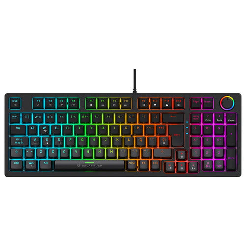 Teclado Gamer Mecanico Balam Rush Dominate X Progk777 Negro Español Latinoamericano