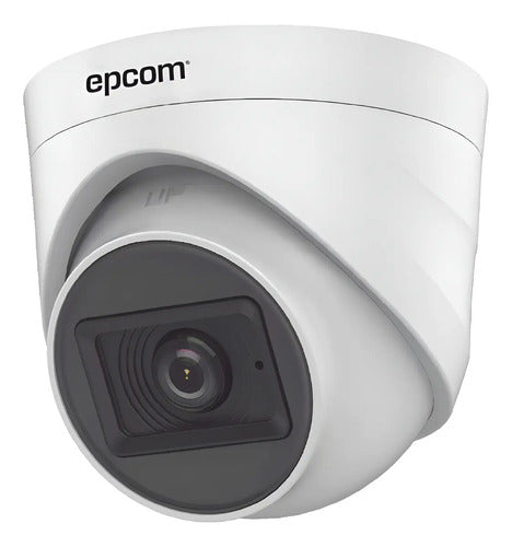 Camara Domo Turbohd 2 Mp Interior Microfono Integrado Epcom Blanco