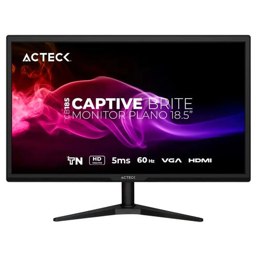 Monitor Acteck Captive Brite Cb186 Led 18.5 , 1366x768 Hd Negro
