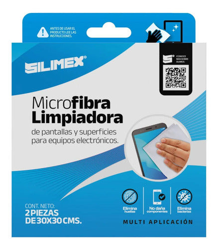 Microfibra Limpiadora 30x30 Cm Silimex Computo Y Electrónica Blanco