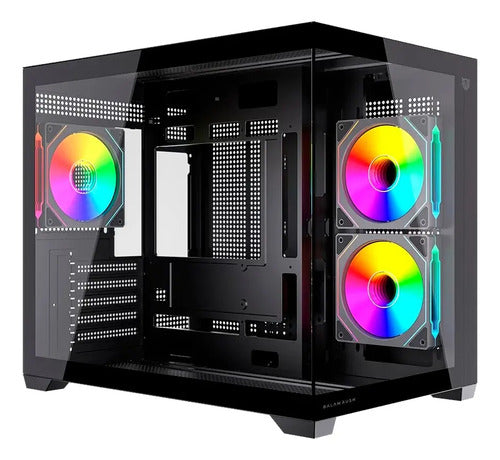 Gabinete Gamer Balam Rush Mini Torre Tank Core Pro Gi925 Negro