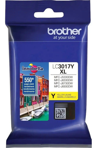 Cartucho De Tinta Brother Lc3017y Color Amarillo