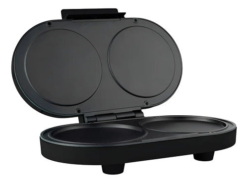Parrilla Para Hotcakes Doble Parilla Mirati Mbp01n Negro Negro