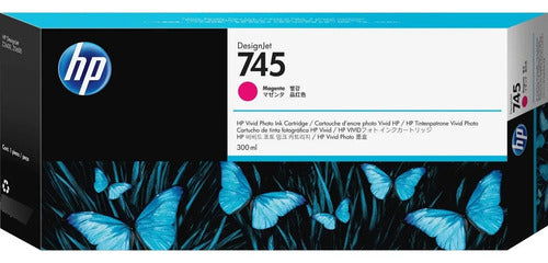 Hp 745 300-ml Magenta Ink Cartridge Magenta