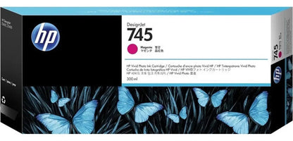 Hp 745 300-ml Magenta Ink Cartridge Magenta