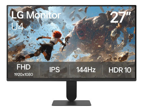 Monitor Gamer LG 27u411b Lcd Ips 27 , Fhd Freesync, 144hz Negro