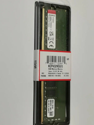 Memoria Ram Kingston Kcp432ns8/8 Ddr4, 3200mhz, 8gb, Cl22