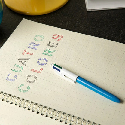 Boligrafo Bic 4 Colores Caja Con 6 Piezas Blanco Azul/rojo/negro/verde