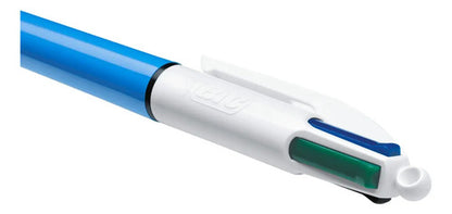 Boligrafo Bic 4 Colores Caja Con 6 Piezas Blanco Azul/rojo/negro/verde