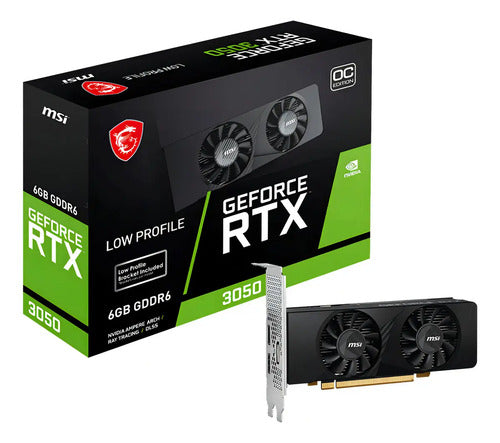 Tarjeta De Video Msi Nvidia Geforce Rtx 3050 Lp, 6gb 96-bit