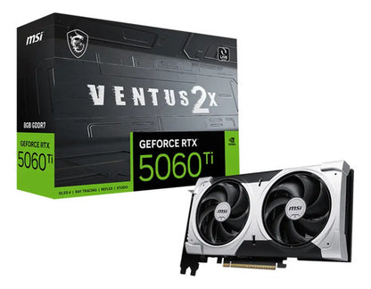 Tarjeta De Video Msi Rtx 5060 Ti 8g Ventus 2x Plus 8gb Gddr7