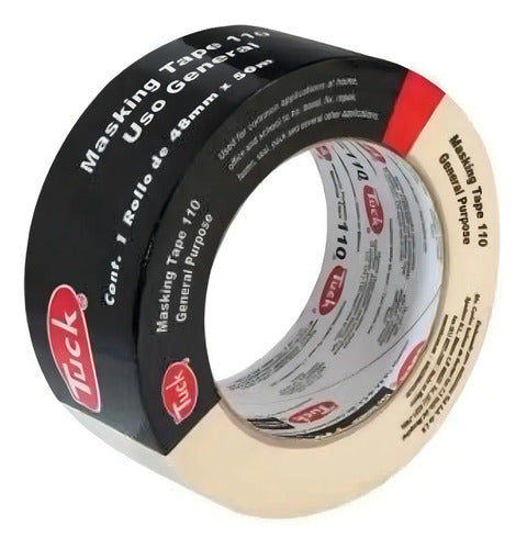 Pack 24 Cintas Tuk 110 Masking 48mm X 50m Beige