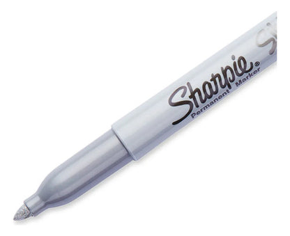 Marcador Sanford 39100 Sharpie Metalico Plata C/12 Metálico