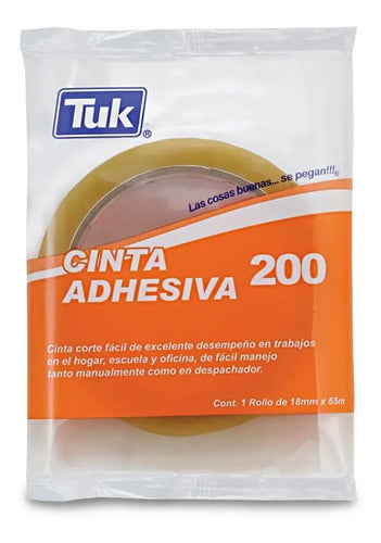 Cinta Adhesiva Tuk Transparente 65m X 18mm Pack 48