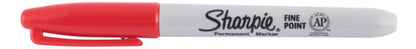 Marcador Sanford 30002 Sharpie Fino Rojo Permanente C/12 Pqt Rojo