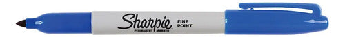 Marcador Sanford 30003 Sharpie Fino Azul Permanente C/12 Azul