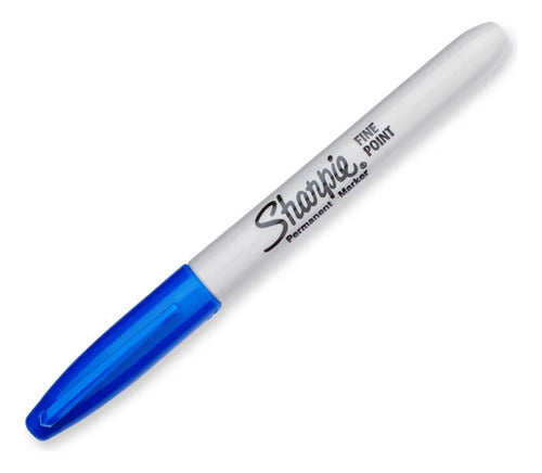 Marcador Sanford 30003 Sharpie Fino Azul Permanente C/12 Azul