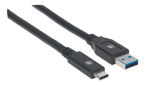 Cable Usb A 3.1 A Usb C 3.1 De 3 M Manhattan Negro