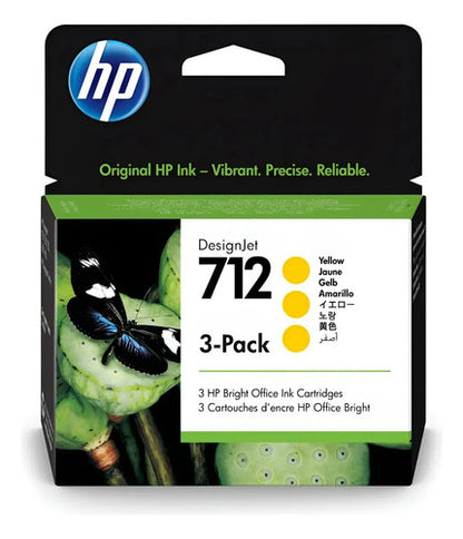 Cartuchos Hp 712 Amarillo T210/230 Pack De 3 Diginet