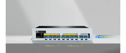 Switch Netis St110pdi-2-130, 10 Puertos Fast Ethernet 120w