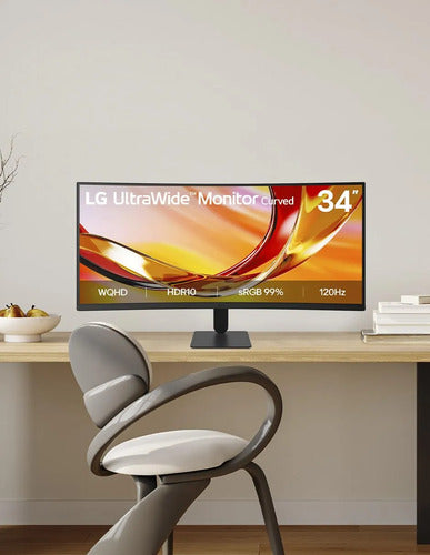 Monitor Curvo LG Smart Monitor Led 34  Uwqhd Freesync 120hz Negro