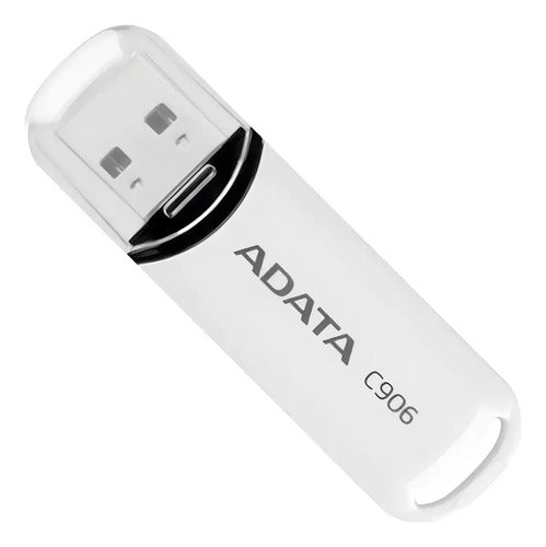 Memoria Usb Adata C906, 32gb, Usb-a 2.0, Blanco Blanco Liso