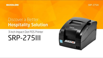 Bixolon Srp-275iii, Impresora De Tickets 80x144 Dpi Usb 2.0 Negro