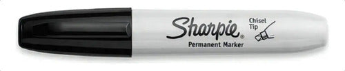 Marcadores Sharpie Punta Gruesa Cincel Chisel Negro Con 12