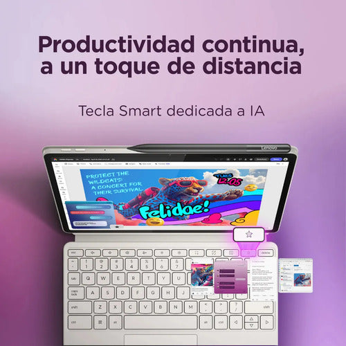 Tablet Yoga Tab 11,1 3.2k 12gb 256gb Pluma Y Teclado Concha Concha