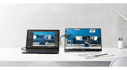 Monitor Portátil Asus Mb16ahv Lcd 15.6 , 1920x1080 Fhd 60hz Negro