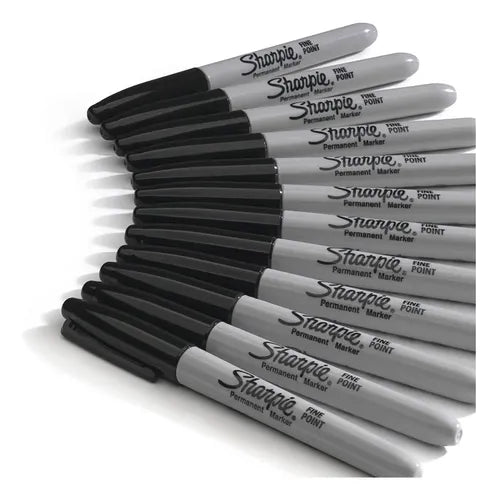Marcador Plumón Permanente Sharpie Punto Fino 14 Piezas Negro