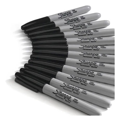 Marcador Plumón Permanente Sharpie Punto Fino 14 Piezas Negro