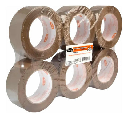 Tuk Cinta Adhesiva Canela 4.8 Cm X 50 M Pack 6 Unidades Polipropileno