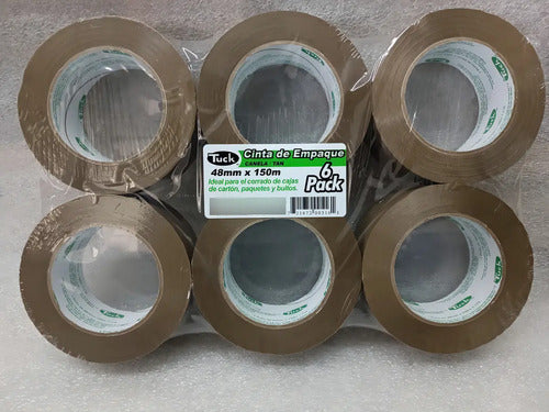 Cinta Adhesiva Tuck Canela 48x150 T-179 Set Con 6 Piezas Canela