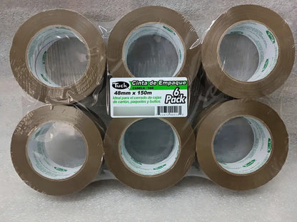 Cinta Adhesiva Tuck Canela 48x150 T-179 Set Con 6 Piezas Canela