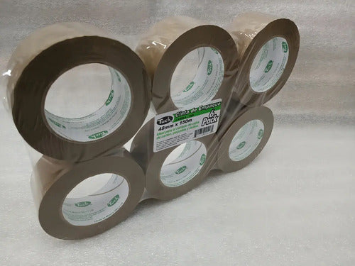 Cinta Adhesiva Tuck Canela 48x150 T-179 Set Con 6 Piezas Canela