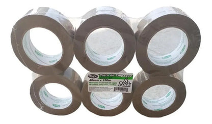 Cinta Adhesiva Tuck Canela 48x150 T-179 Set Con 6 Piezas Canela