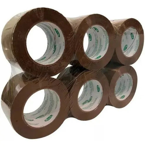 Cinta Adhesiva Tuck Canela 48x150 T-179 Set Con 6 Piezas Canela