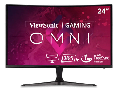Monitor Gamer Curvo Viewsonic Vx2418c Lcd Va 24 , Fhd 165hz Negro