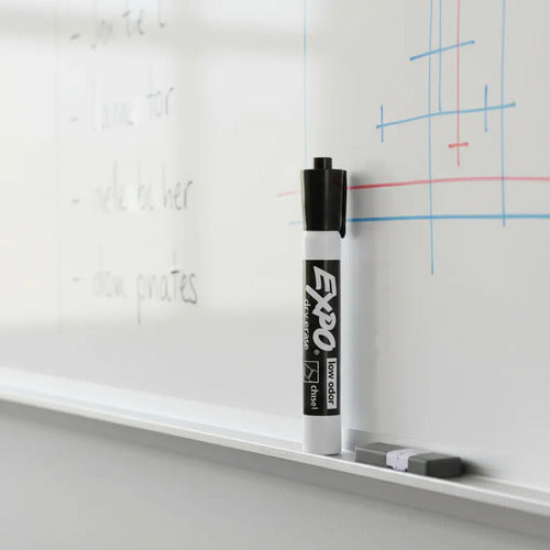 Marcador Pizarron Sharpie Expo Negro Cincel 12 Pzs Negro