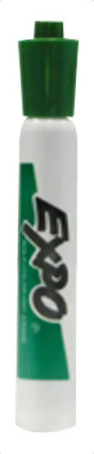 Marcador Pizarrón Sanford Expo Verde Cincel 12 Pzas Plástico Verde