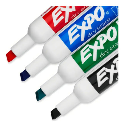 Marcador Expo Bajo Olor Azul  Pizarrón Blanco Punta Cincel Azul
