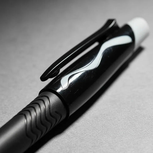 Bolígrafo Paper Mate Borrable Para Escritura Media, Pack De 12 En Tinta Negra Negro