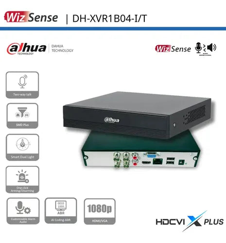 Dahua Dvr 4 Canales Dh-xvr1b04-i/t 1 Discos Duros, Máx. 6tb