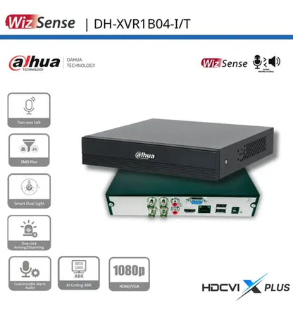 Dahua Dvr 4 Canales Dh-xvr1b04-i/t 1 Discos Duros, Máx. 6tb