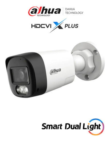 Cámara Bala Dahua Dh-hac-hfw1200rl-il-t 2mp Visión Nocturna Blanco