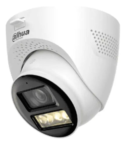 Cámara Domo Dahua 2mphdcvi Iluminador Dual Inteligente Audio Blanco