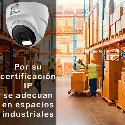 Cámara Domo Dahua T1a21n-u-il-a Iluminación Dualaudio Blanco Blanco